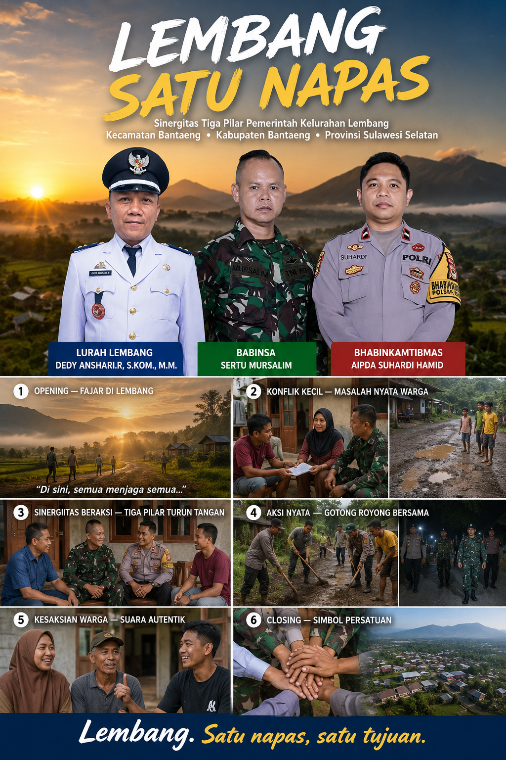 Lembang Satu Napas: Sinergi Tiga Pilar Mengukir Prestasi Menuju Kompetisi Tingkat Polda Sulawesi Selatan
